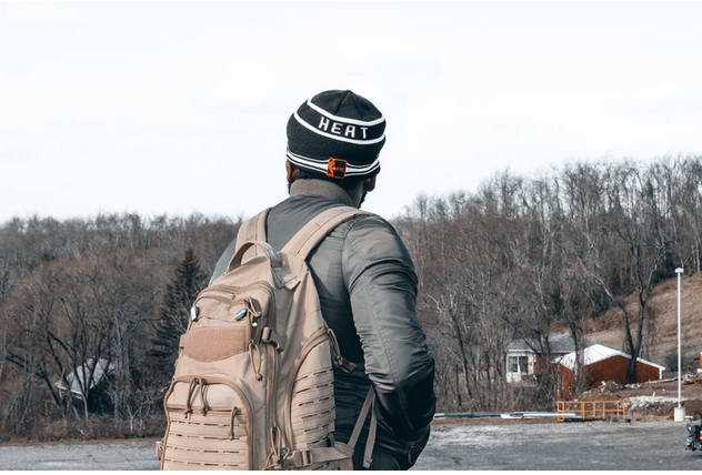 a man with a backpack